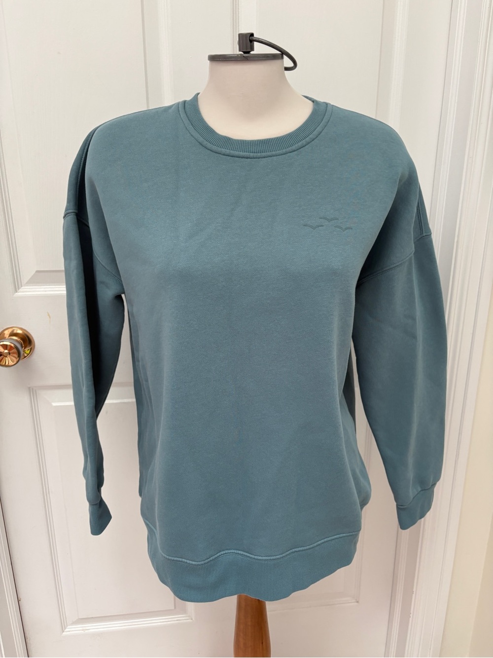 Lazypants Women's Crewneck Sweatshirt in Teal Green ladies XL